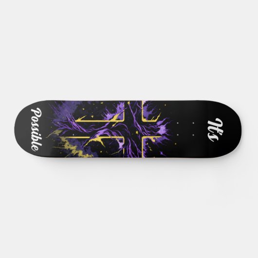 Christlicher Skate Jugendlicher in Lover Grafik Skateboard (Horizontal)