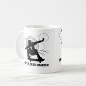 Christlicher Skateboarder Kaffeetasse (Vorderseite Links)