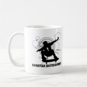 Christlicher Skateboarder Kaffeetasse (Links)