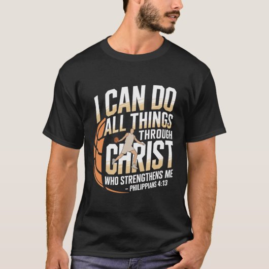 Christlicher Skettelplayer, den ich alle Dinge mac T-Shirt (Vorderseite)
