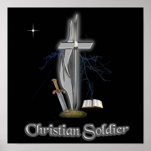 Christlicher Soldat Poster (Vorne)