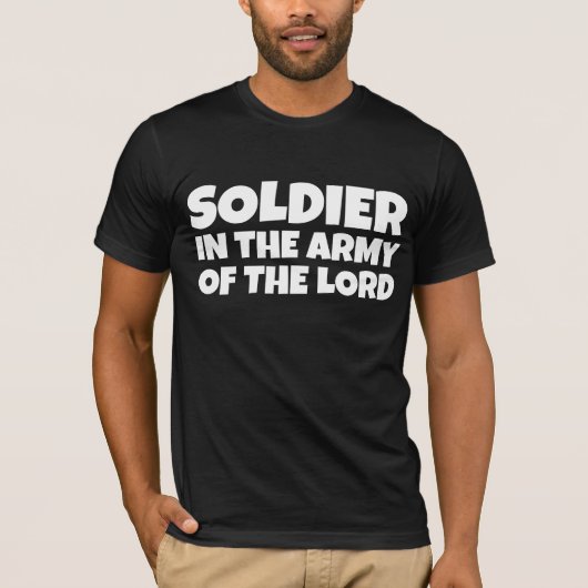 CHRISTLICHER SOLDIER IN ARMEE DES HERRN T-Shirt (Vorderseite)