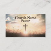 Christlicher Sonnenaufgang Pasta Crossover Visitenkarte (Vorderseite)