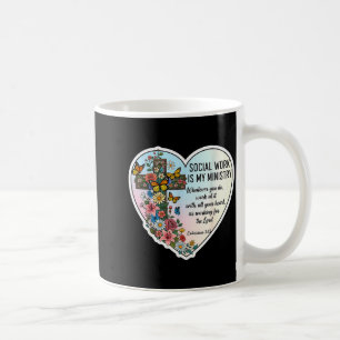 Christlicher Sozialarbeiter Arbeit ist mein Minist Kaffeetasse