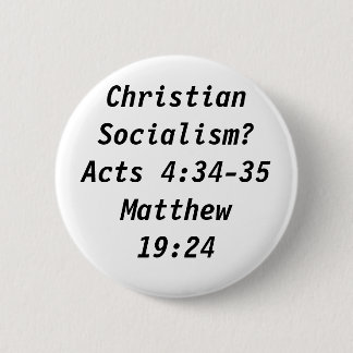 Christlicher Sozialismus? Button