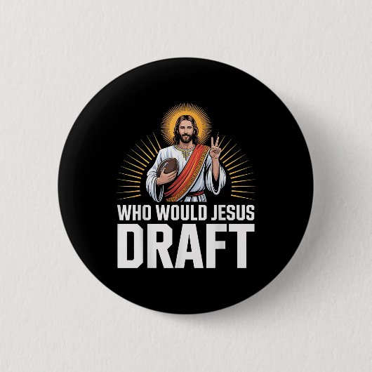 Christlicher Spaß Gridiron Gam Button (Vorderseite)