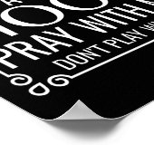 Christlicher Spaß Heilig und heilig Poster (Ecke)