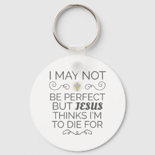 Christlicher Spaß Jesus glaubt, ich werde für Schlüsselanhänger