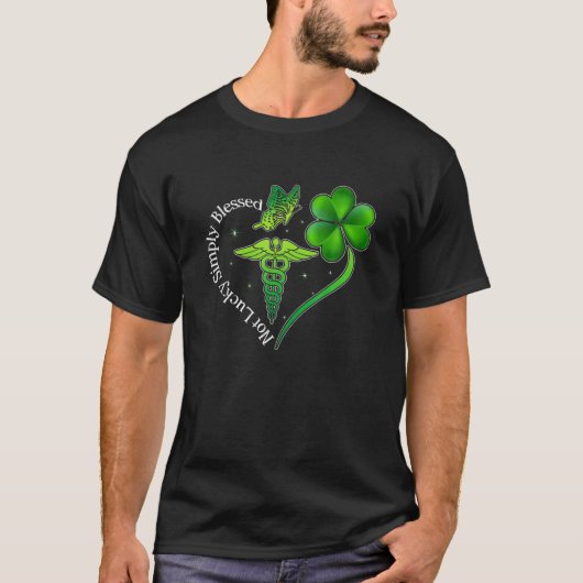 Christlicher St. Patrick's Day einfach gesegnet ni T-Shirt (Vorderseite)