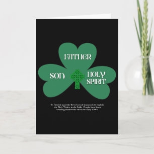Christlicher St. Patrick's Day religiöse Dreifalti Karte