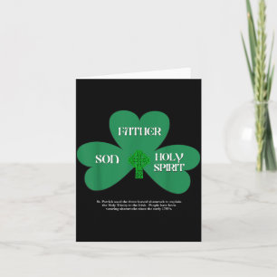 Christlicher St. Patrick's Day Religiöse Dreifalti Karte