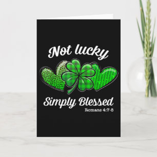 Christlicher St. Patricks Tag Kleeblatt Nicht Glüc Karte