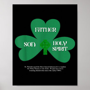 Christlicher St. Patricks Tag religiöse Dreifaltig Poster