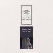 Christlicher Stein Gebet Angel Statue Lila Visitenkarten (Außenseite Aufgefaltet)