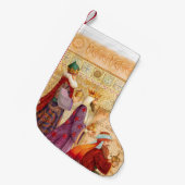 Christlicher Strumpf mit drei Königen Kleiner Weihnachtsstrumpf (Vorderansicht (hängend))