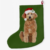 Christlicher Strumpf mit goldenem Dach Großer Weihnachtsstrumpf (Rückseite)