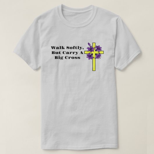 Christlicher T - Shirt mit Osterkreuz Anpassen! (Design vorne)