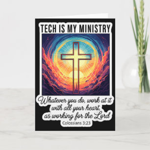 Christlicher Technologieexperte Tech ist mein Mini Karte