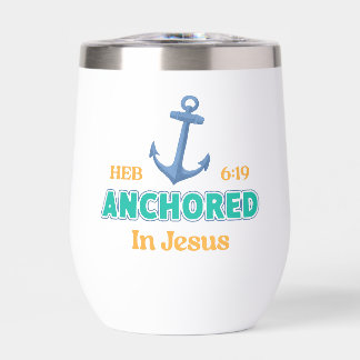 Christlicher Tumbler Verankert in Christus Vers De