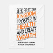 Christlicher Unternehmer Fleecedecke (Vorderseite)