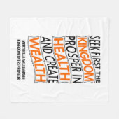 Christlicher Unternehmer Fleecedecke (Vorderseite (Horizontal))