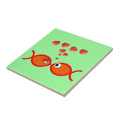 Christlicher Valentine orange v2 Fliese (Seite)