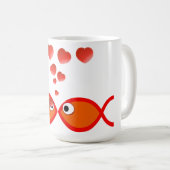 Christlicher Valentine orange v2 Kaffeetasse (VorderseiteRechts)