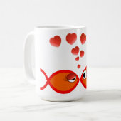 Christlicher Valentine orange v2 Kaffeetasse (Vorderseite Links)
