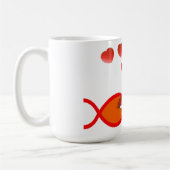Christlicher Valentine orange v2 Kaffeetasse (Links)