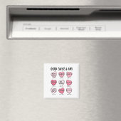 Christlicher Valentingott sagt Bibelverse Herz F Magnet (In Situ (Geschirrspüler))