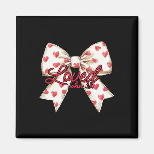 Christlicher Valentinstag Coquette Schleife Herz G Magnet