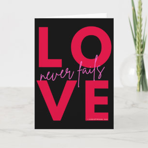 Christlicher Valentinstag für Frauen Mädchen Junge Karte