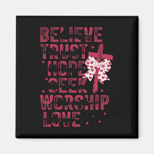 Christlicher Valentinstag Glauben Vertrauen Hoffnu Magnet