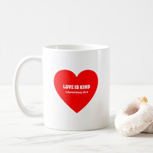 Christlicher Valentinstag im Stuhl Kaffeetasse (Mit Donut)
