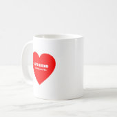 Christlicher Valentinstag im Stuhl Kaffeetasse (Vorderseite Links)