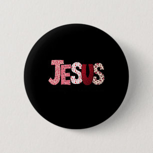 Christlicher Valentinstag Jesus Religiöser Valenti Button