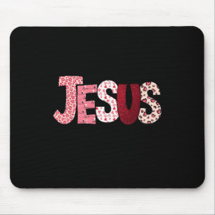 Christlicher Valentinstag Jesus Religiöses Valenti Mousepad