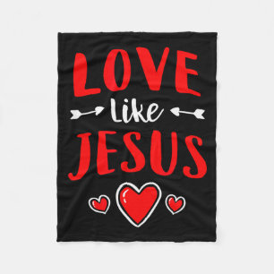 Christlicher Valentinstag katholische Liebe wie Je Fleecedecke