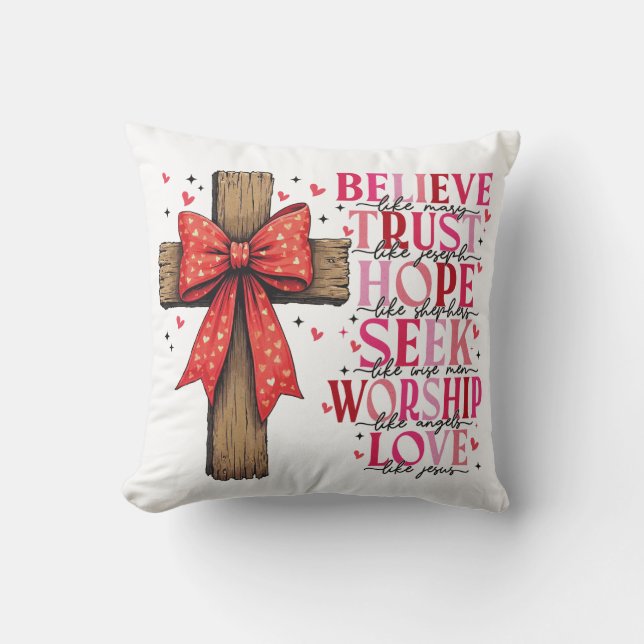 Christlicher Valentinstag Kissen (Vorderseite)