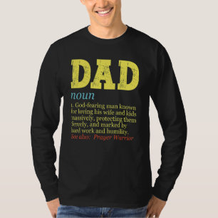 Christlicher Vater Definition Gebet Krieger Treue T-Shirt