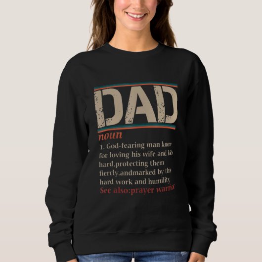 Christlicher Vater Definition Vater 2 Sweatshirt (Vorderseite)