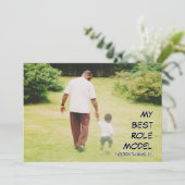 Christlicher VATER'S DAY Beste Rollenmodell-Fotoka Karte (Stehend Vorderseite)