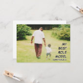 Christlicher VATER'S DAY Beste Rollenmodell-Fotoka Karte (Vorderseite/Rückseite Beispiel)