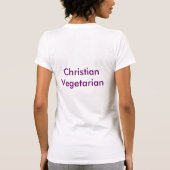 christlicher Vegetarier T-Shirt (Rückseite)
