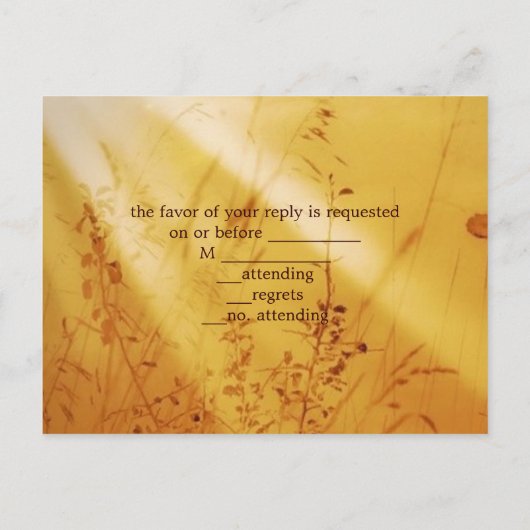 Christlicher Vintager Langlaufhochzeitplan Einladungspostkarte (Rückseite)