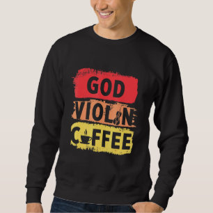Christlicher Violinist Church Worship Violin Playe Sweatshirt