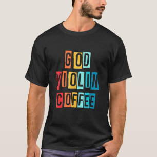 Christlicher Violinist Kirchenanbetung Violinspiel T-Shirt