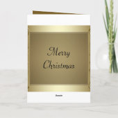 Christlicher Weihnachtsfeiertag Feiertagskarte (Rückseite)