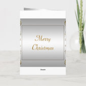 Christlicher Weihnachtsfeiertag Feiertagskarte (Rückseite)