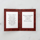 Christlicher Weihnachtsfeiertag Feiertagskarte (Innenseite)